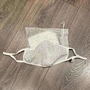 Rhinestone Embellished Mask
